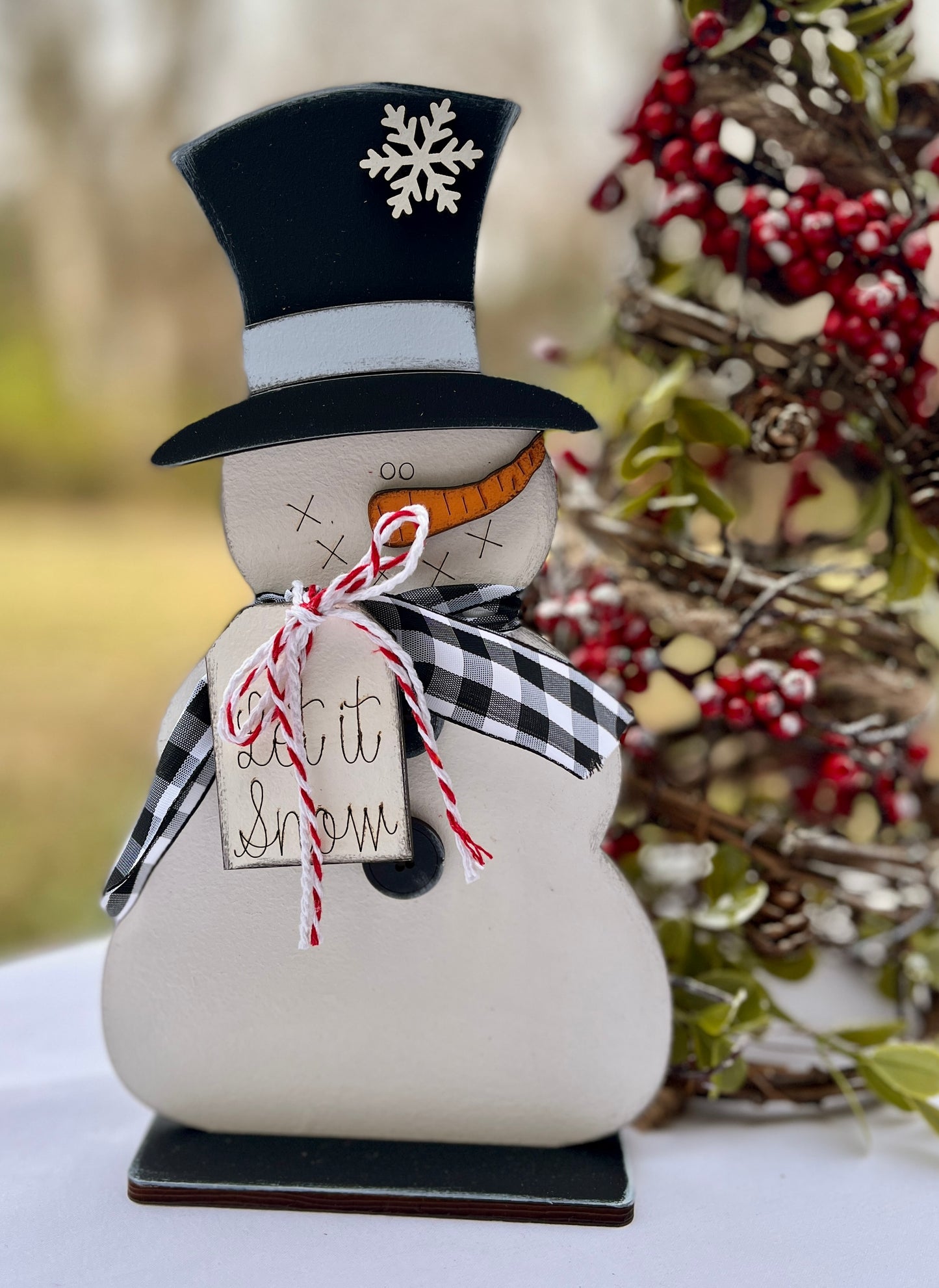 Snowman Medium 9"