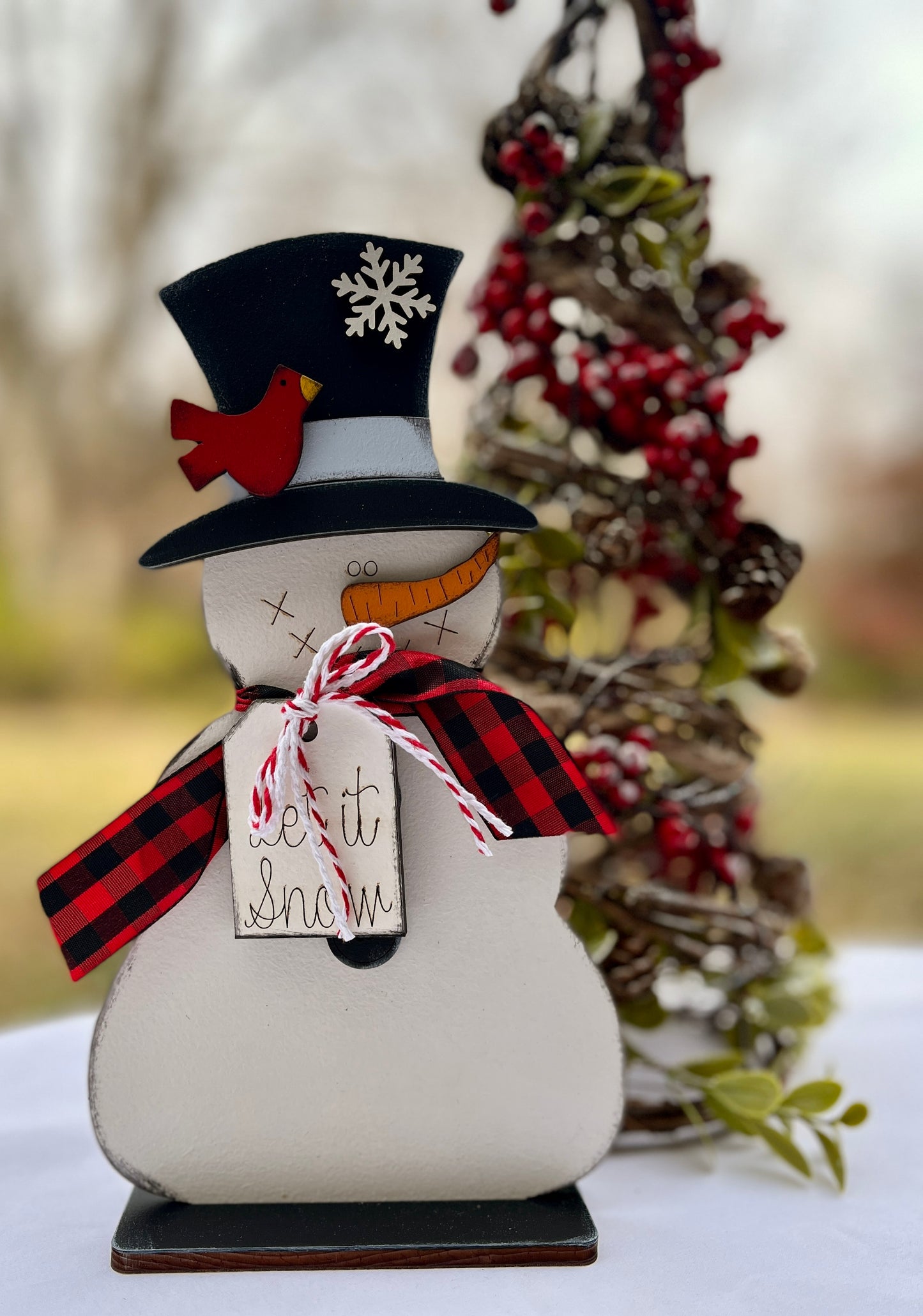 Snowman Large 10.5" No Greenery