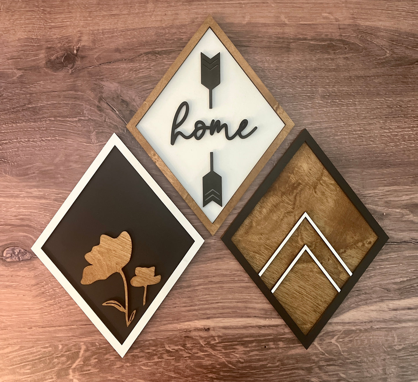 Diamond Shaped Home signs