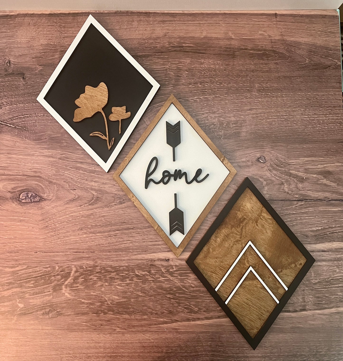 Diamond Shaped Home signs