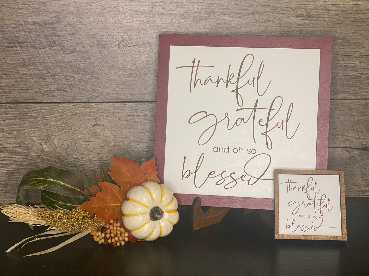 Fall Mini Signs Assorted - 3 1/2"