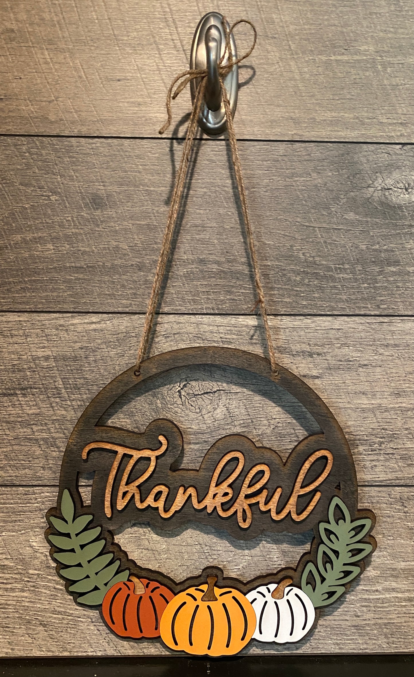 Thankful Round Sign