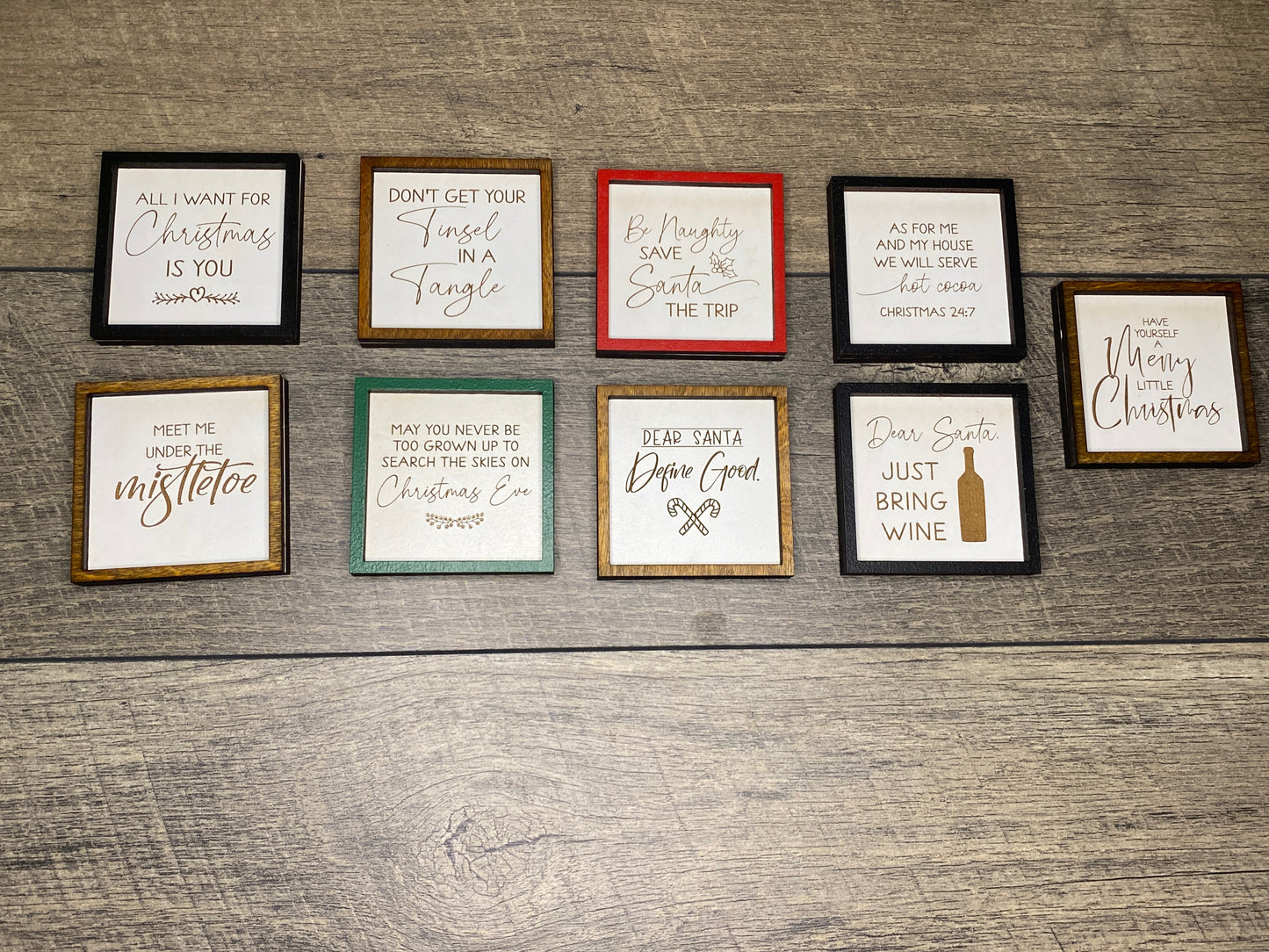 Christmas Mini Signs 3 1/2"