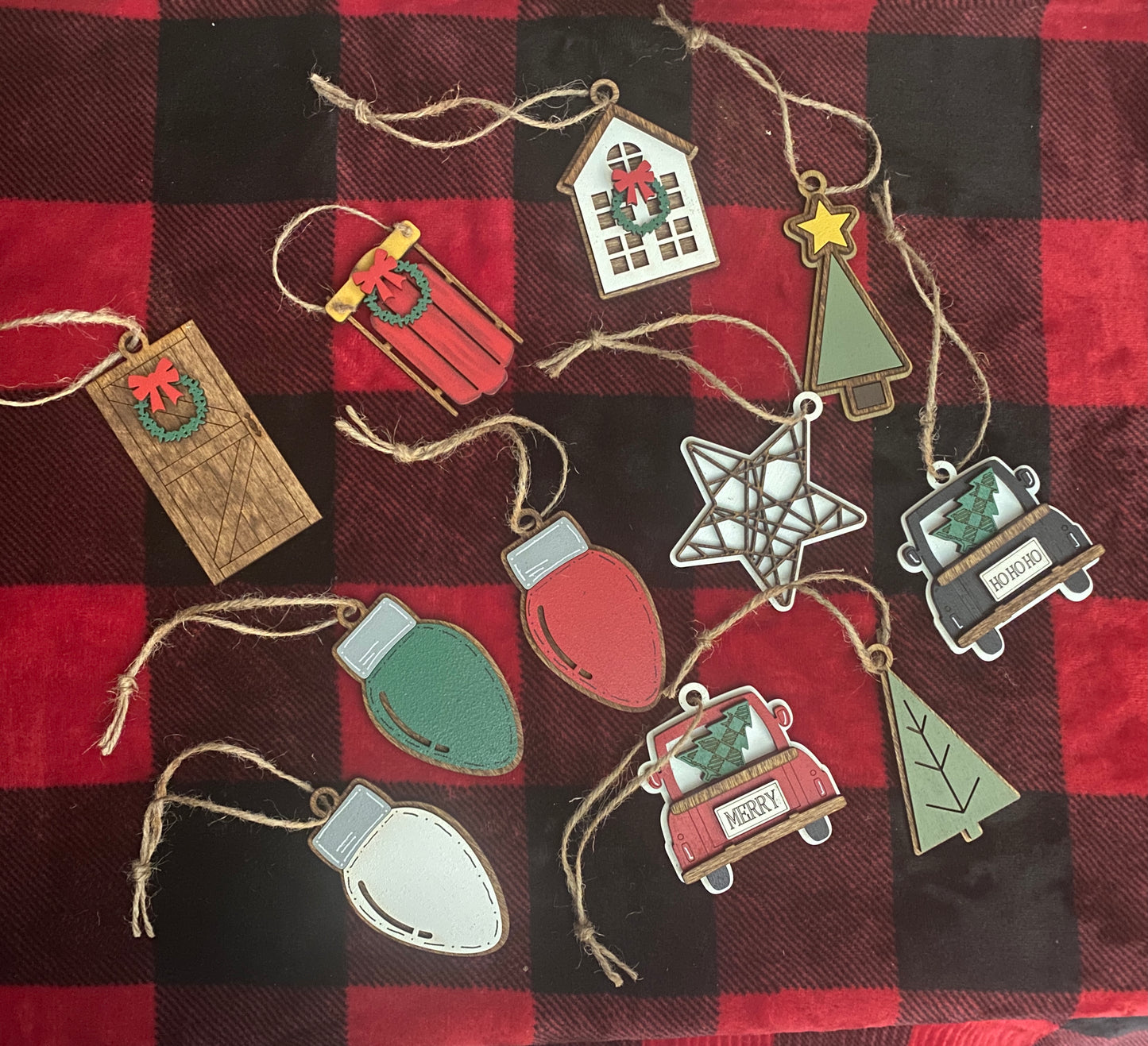 Farmhouse Christmas Ornaments