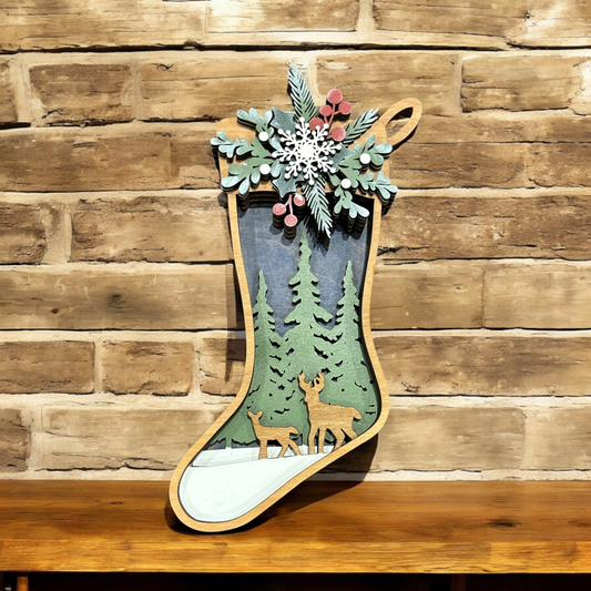 Winter Scene Stocking