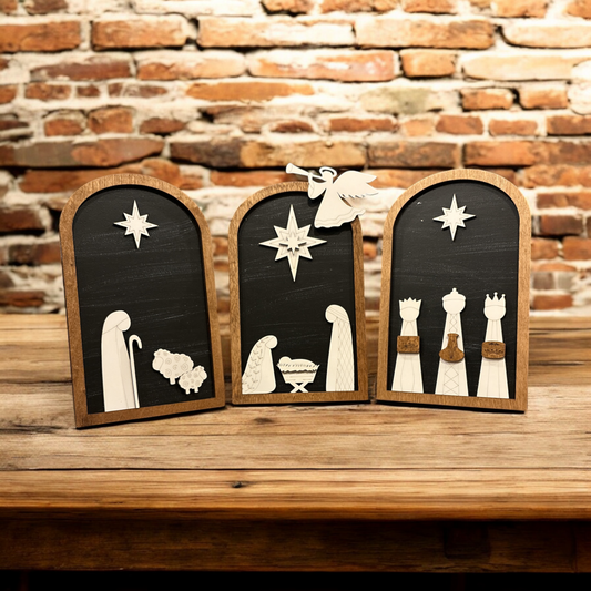 3 Panel Nativity