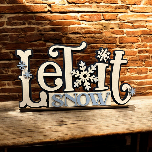 Let it Snow Shelf Sitter