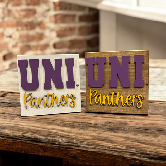 University of Northern Iowa UNI Wood Sign