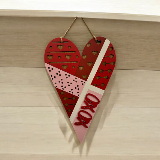 XOXO Heart Door Hanger