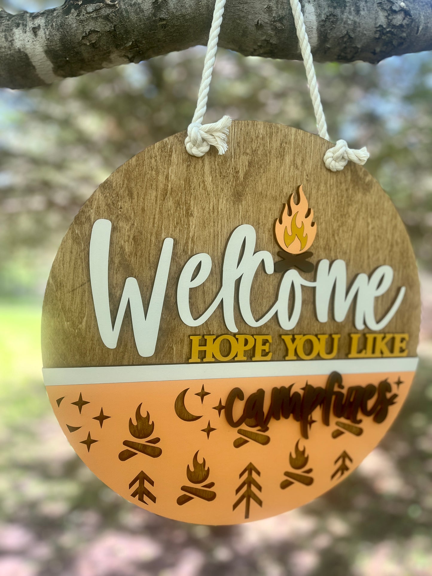 Hope You Like Campfires Door Hanger