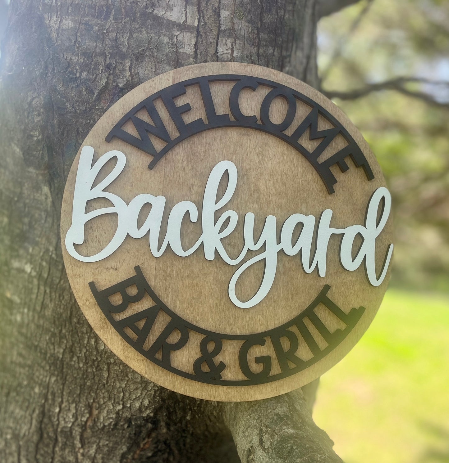 Welcome Backyard Round