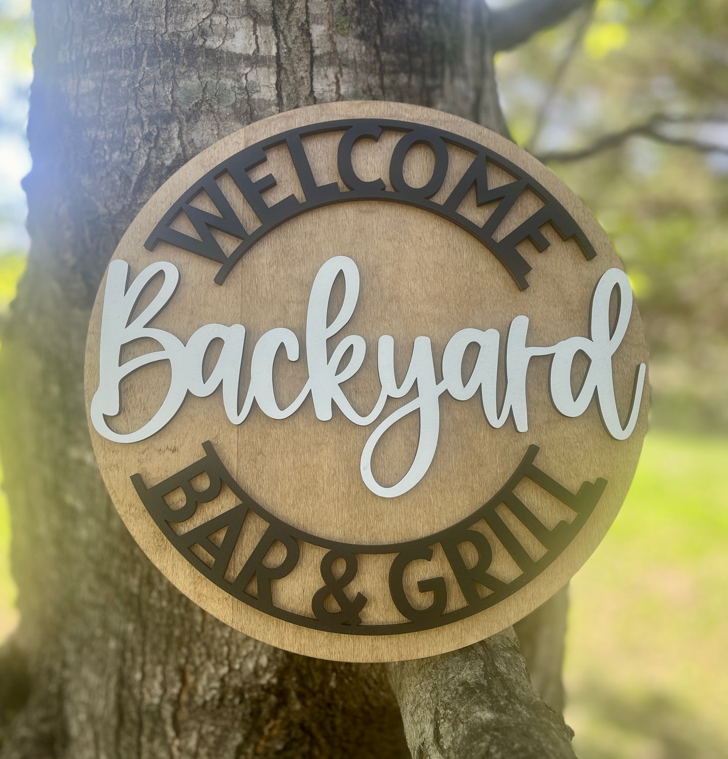 Welcome Backyard Round