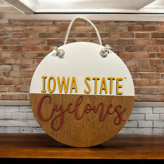 Iowa State Door Hanger