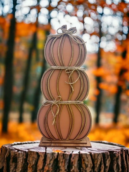 Pumpkins - Tall Trio Assorted