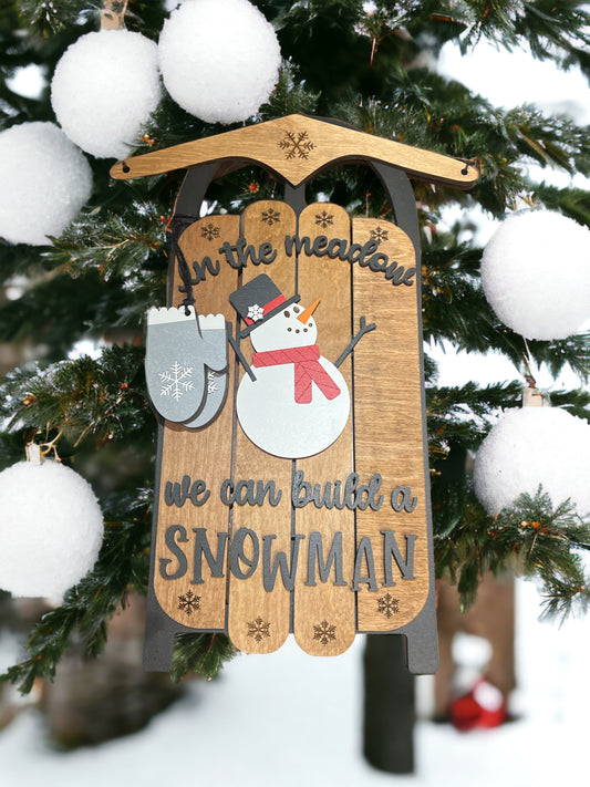 Build a Snowman Sled