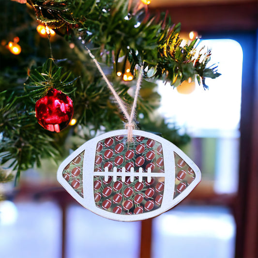 Football Christmas Ornament