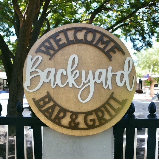 Welcome Backyard Round