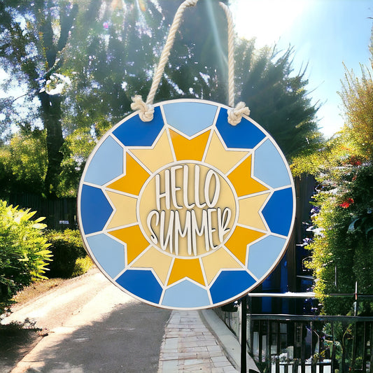 Hello Summer Door Hanger