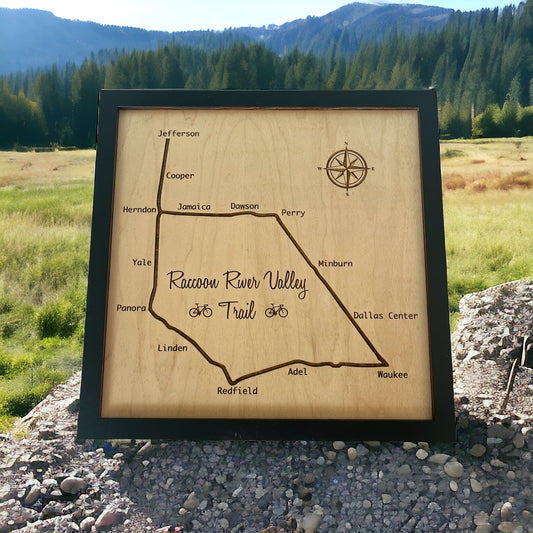 Raccoon River Valley Bike Trail Sign