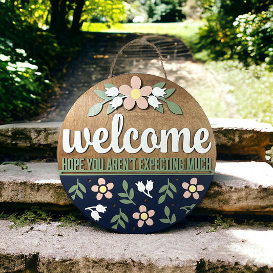 Snarky Welcome Door Hanger