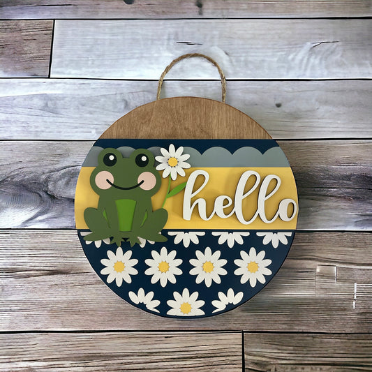 Hello Daisies and Frog Door Hanger