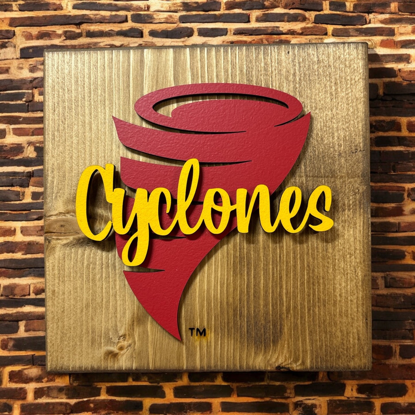 ISU Cyclone Square Sign