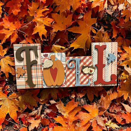 Fall Word Block