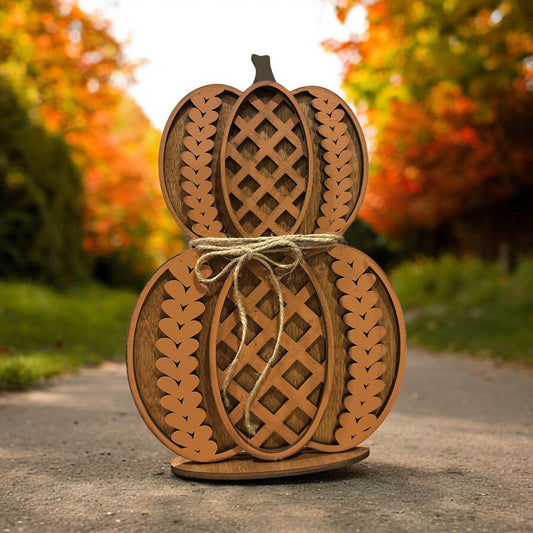 Stacked Pumpkin Lattice Pattern