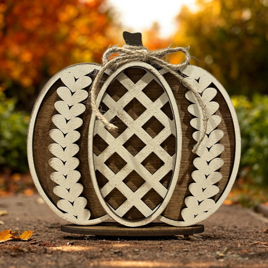 Pumpkin Lattice Pattern - Individual