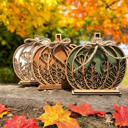 Floral Individual Pumpkin