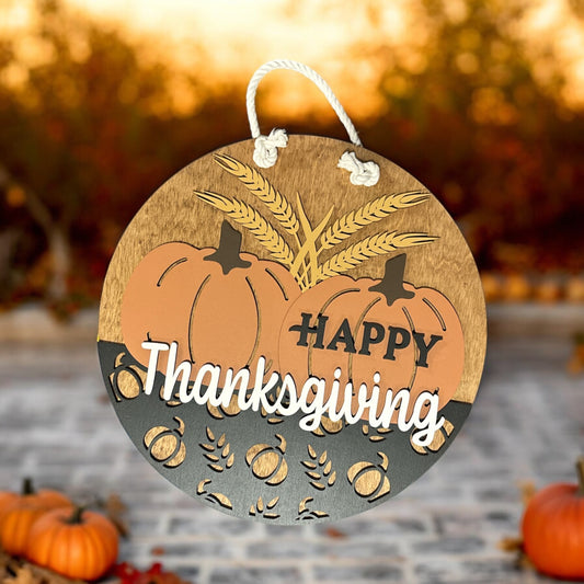 Happy Thanksgiving Door Hanger
