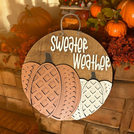 Sweater Weather Door Hanger