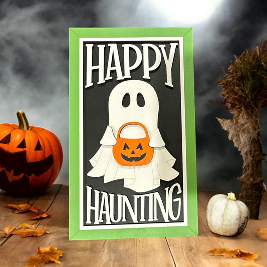 Ghost Halloween Trio Signs