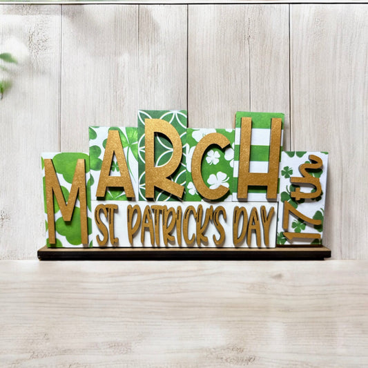 St. Patrick's Day Word Block