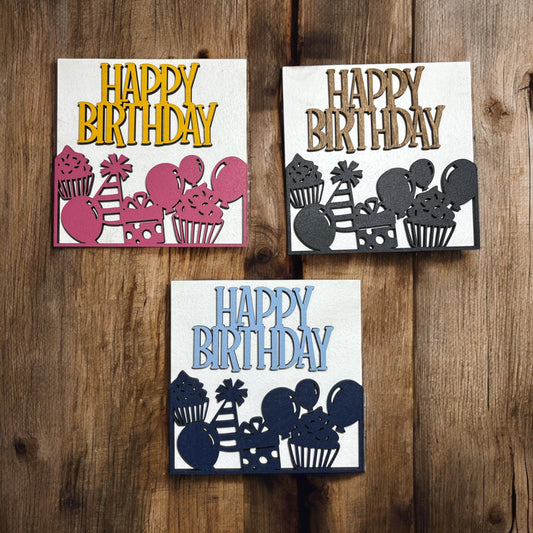 Happy Birthday Square Insert