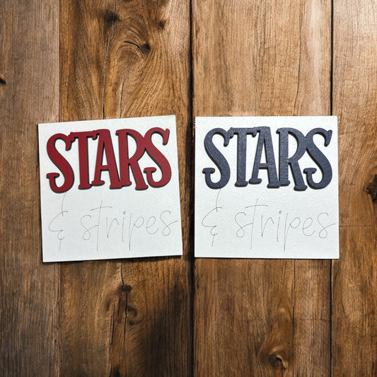 Stars & Stripes Square Insert