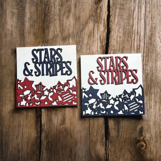 Star & Stripes Square Inserts