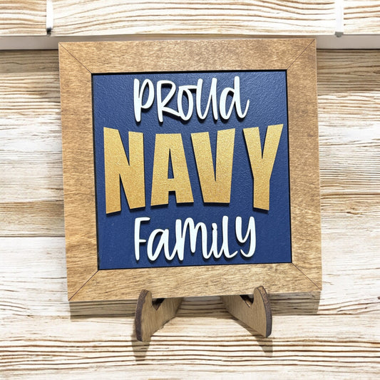 Navy Family Square Insert