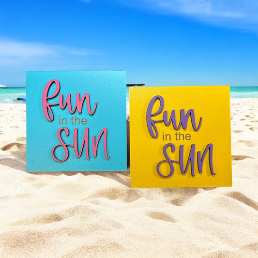 Fun in the Sun Square Insert