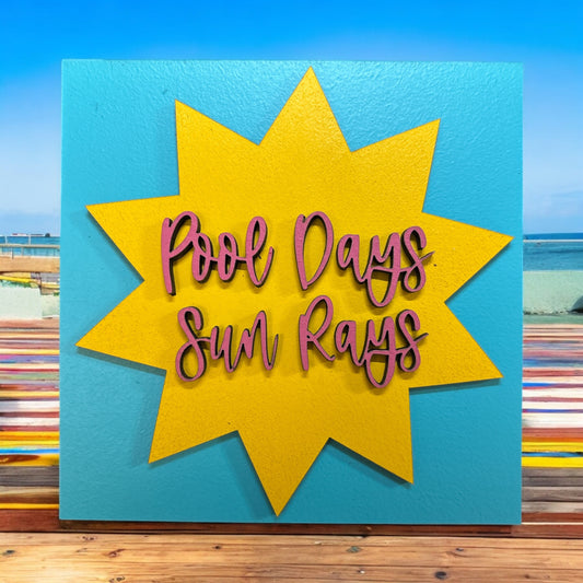 Pool Days Square Insert