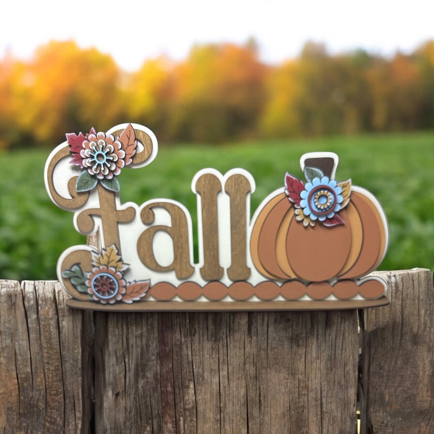 Fall Pumpkin Shelf Sitter