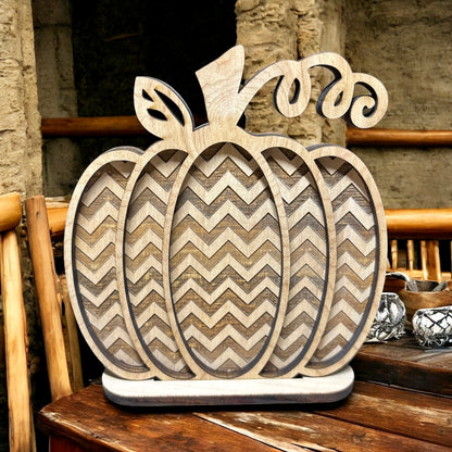 Natural Engraved Pumpkins