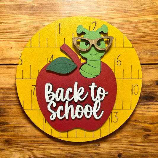 Back to School Round Insert