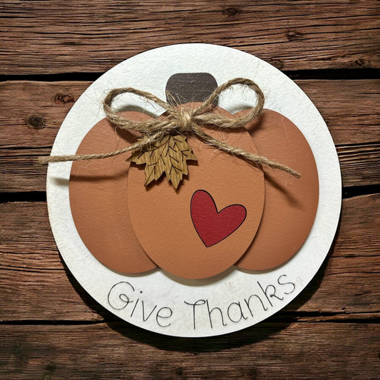 Give Thanks Round Insert