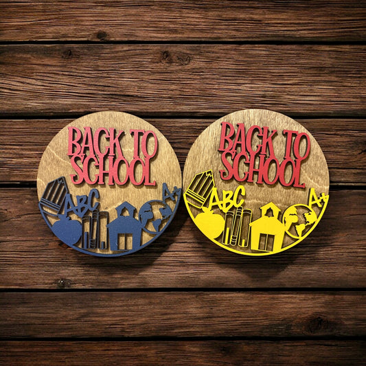 Back to School Round Insert