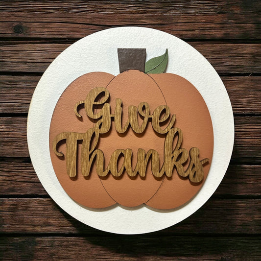 Give Thanks Round Insert