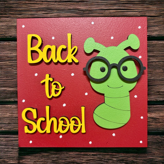 Back to School Square Insert