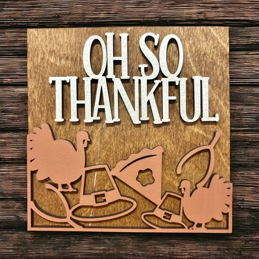 Oh So Thankful Square Insert