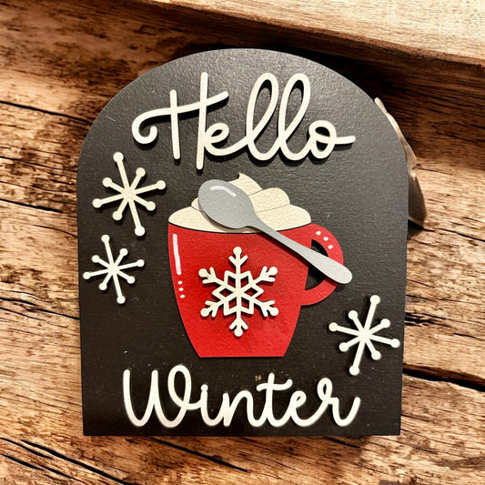 Hello Winter Small Arch Insert