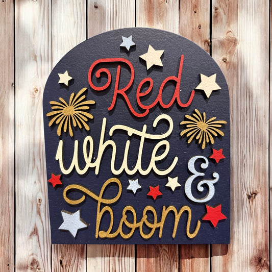 Red, White & Boom Small Arch Insert